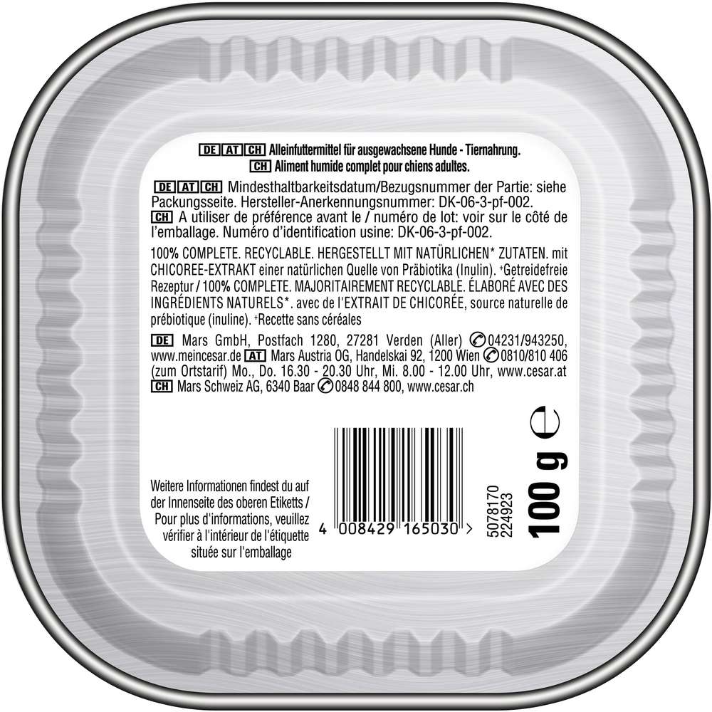 Produktabbildung Cesar Hunde-Nassfutter Natural Goodness, Rind