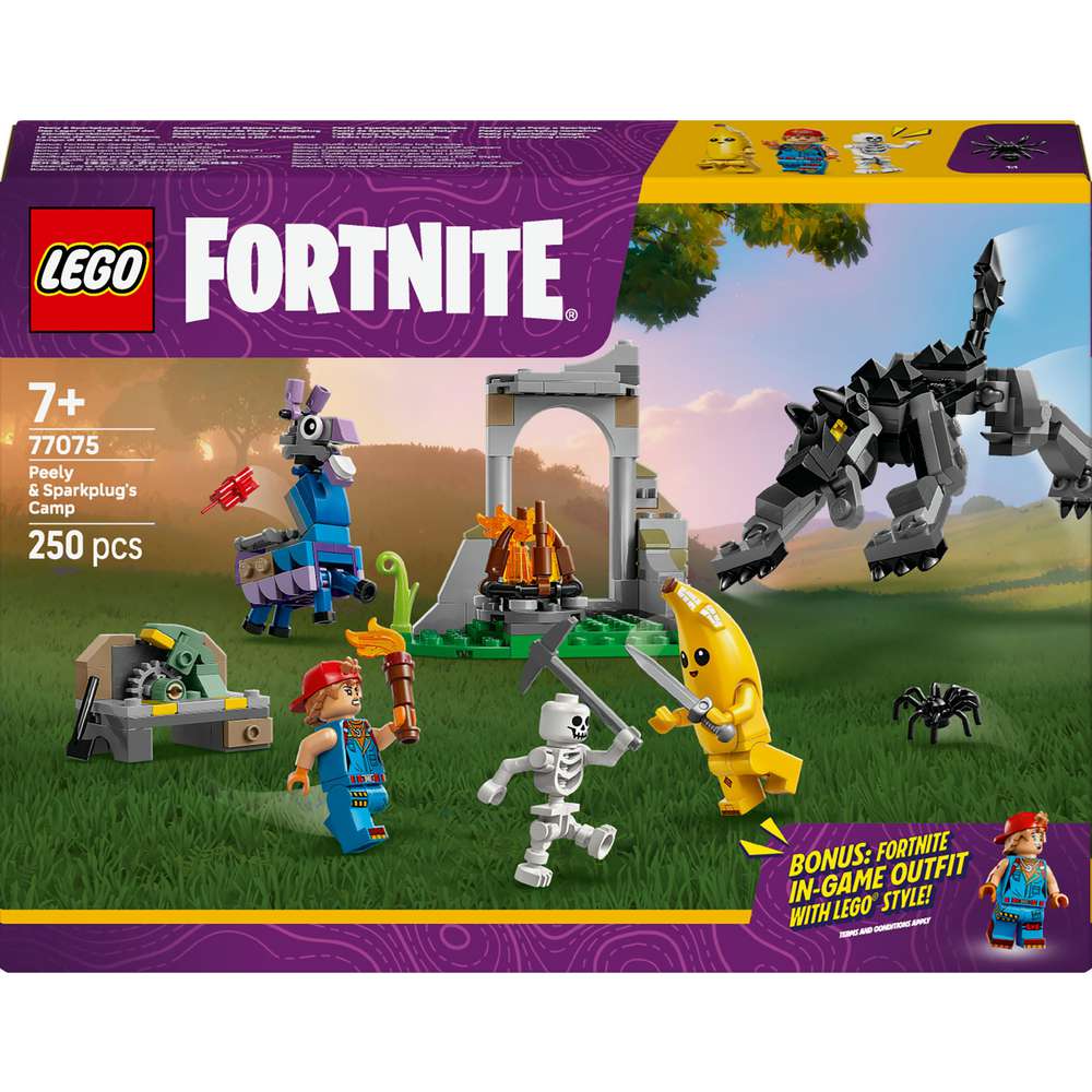 Produktabbildung Lego LEGO Fortnite Das Lager von Schali und der Zündkerzenkünstlerin 77075