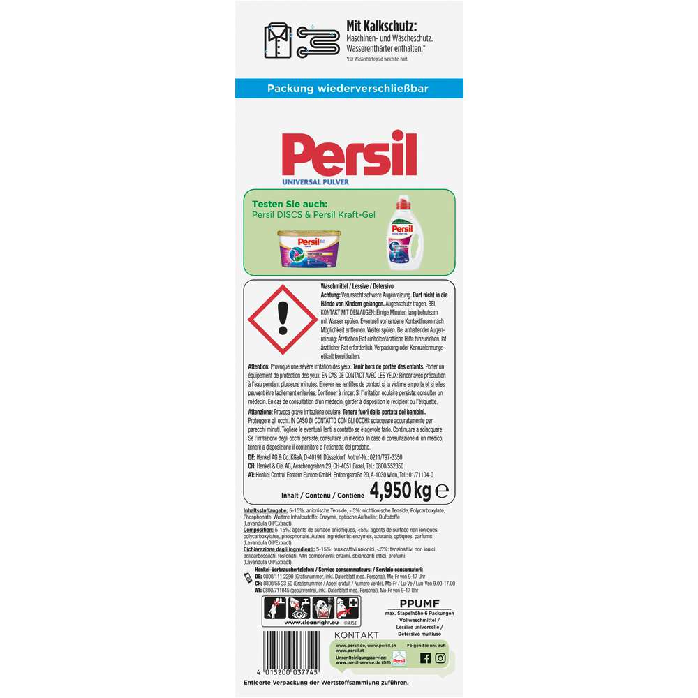 Produktabbildung Persil Universal-Waschmittel, Pulver, Tiefenrein Morgenfrische
