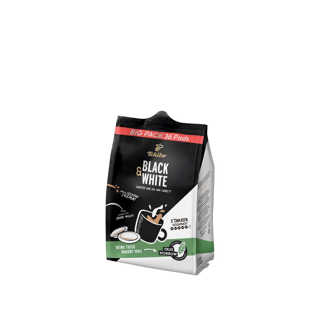 Produktabbildung Tchibo Kaffeepads, Black & White