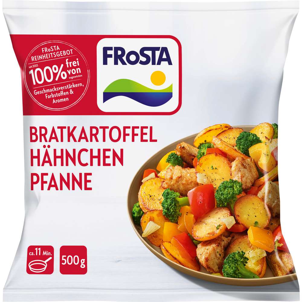 Produktabbildung Frosta Bratkartoffel Hähnchen Pfanne, tiefgekühlt