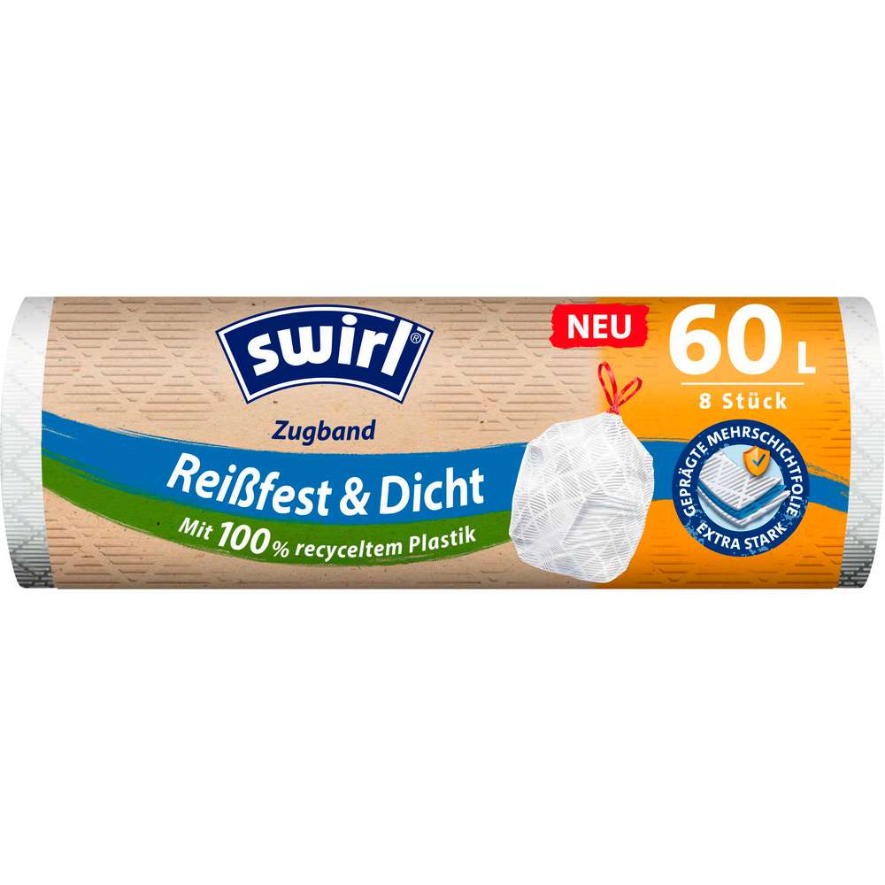 Produktabbildung Swirl Müllbeutel mit Zugband 60l
