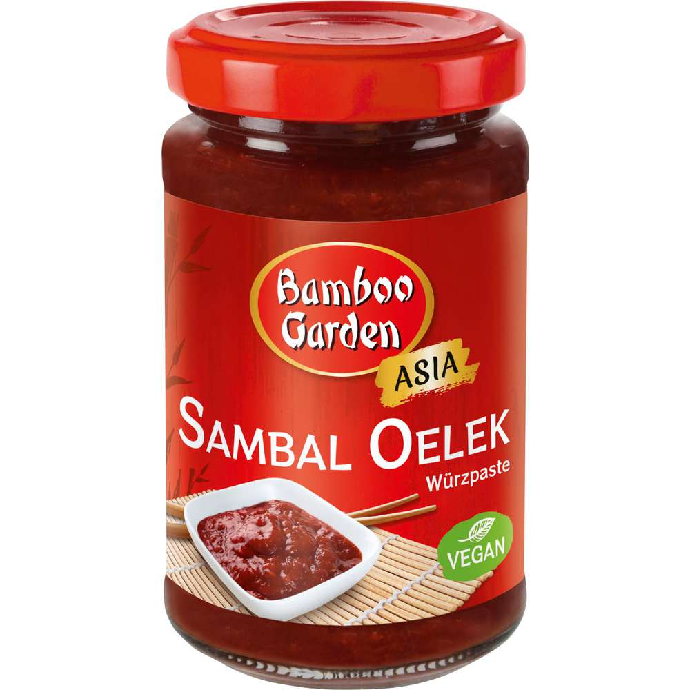 Produktabbildung Bamboo Garden Sambal Oelek Würzpaste, Vegan