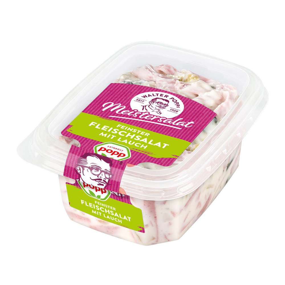 Produktabbildung Popp Fleischsalat, Lauch