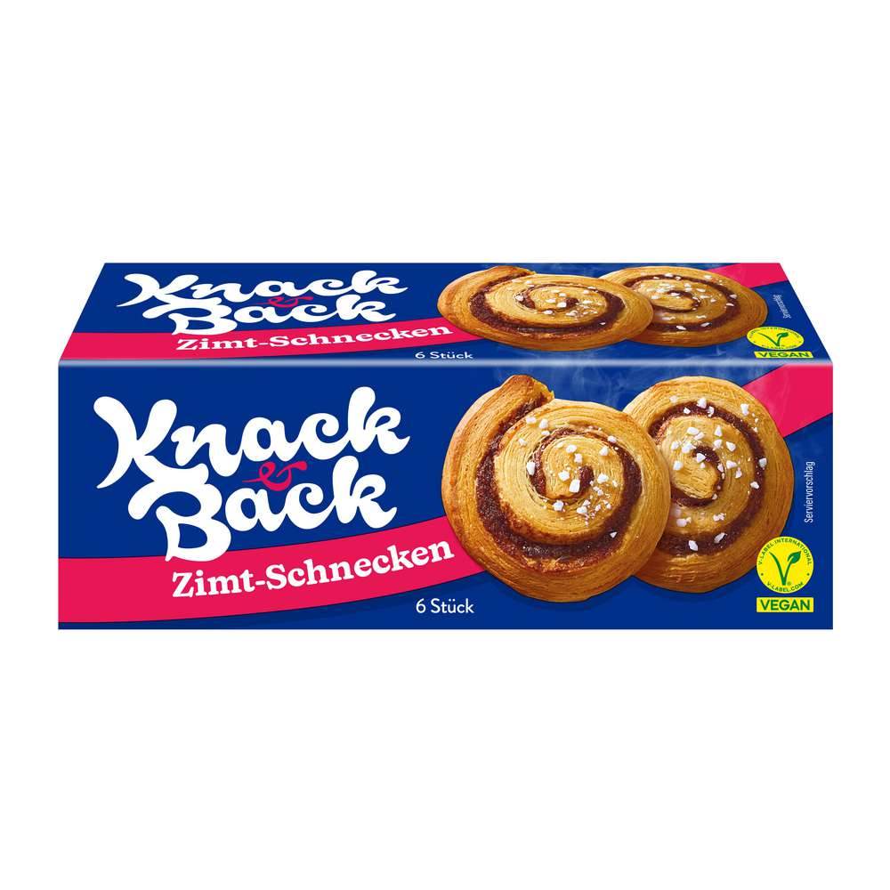 Produktabbildung Knack&Back Zimt-Schnecken, Vegan