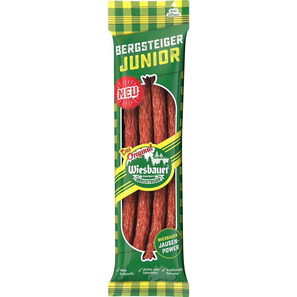 Produktabbildung Wiesbauer Bergsteiger Junior geräucherte Wurst