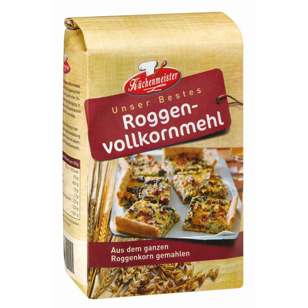 Produktabbildung Küchenmeister Roggenvollkornmehl