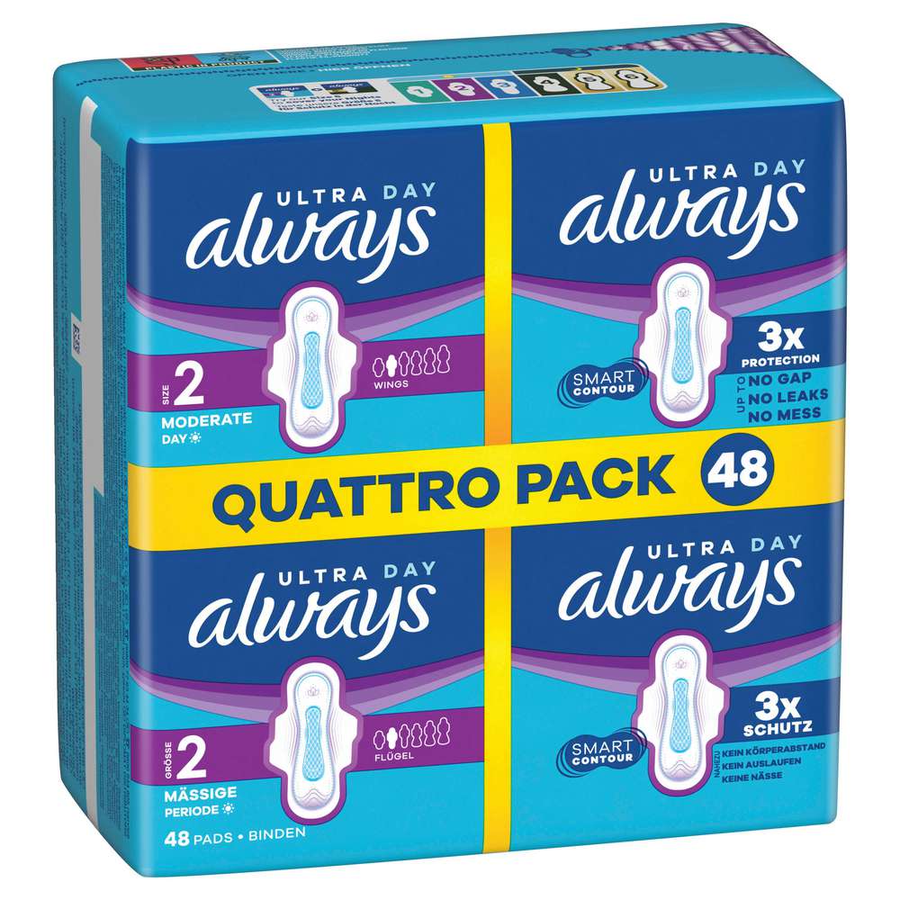 Produktabbildung Always Ultra Day Binden Long, Quattro Pack