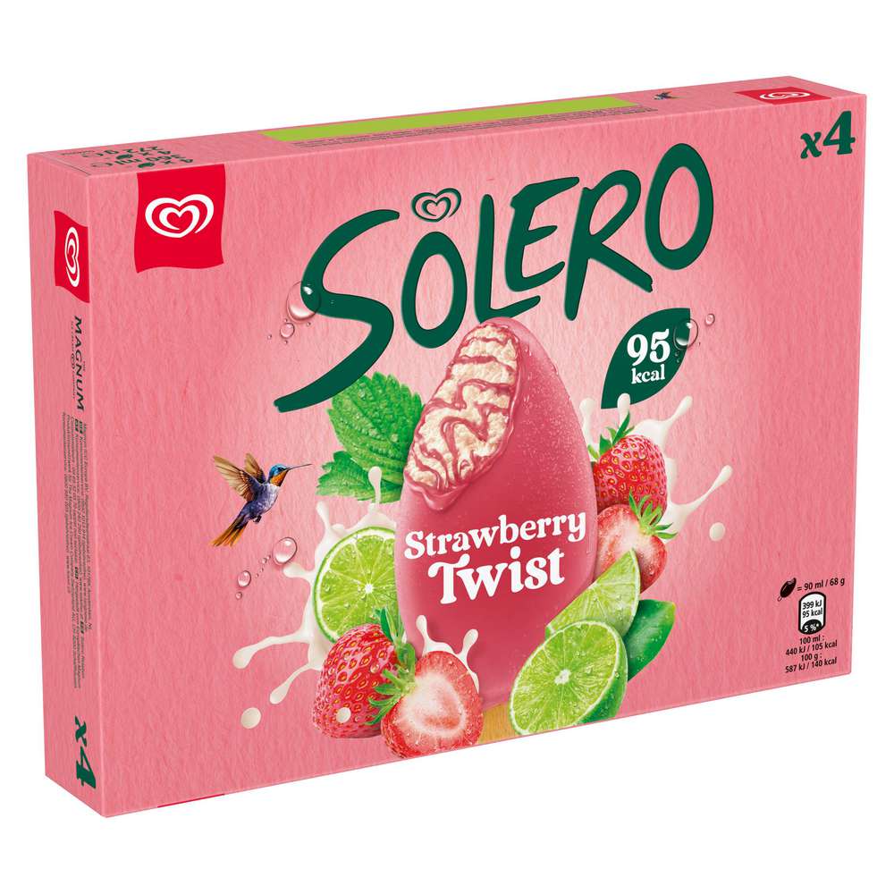 Produktabbildung Solero Eis Twister, Strawberry Lime