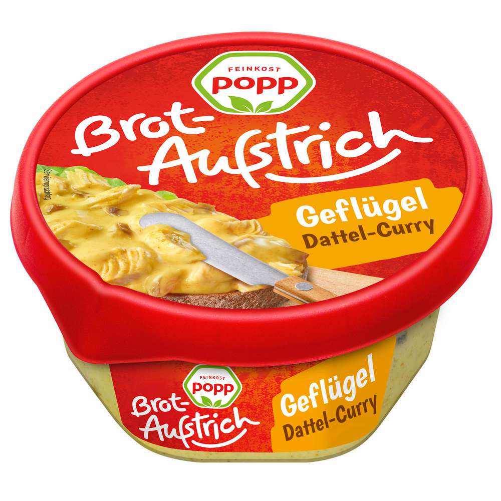 Produktabbildung Popp Brotaufstrich, Geflügel Dattel-Curry