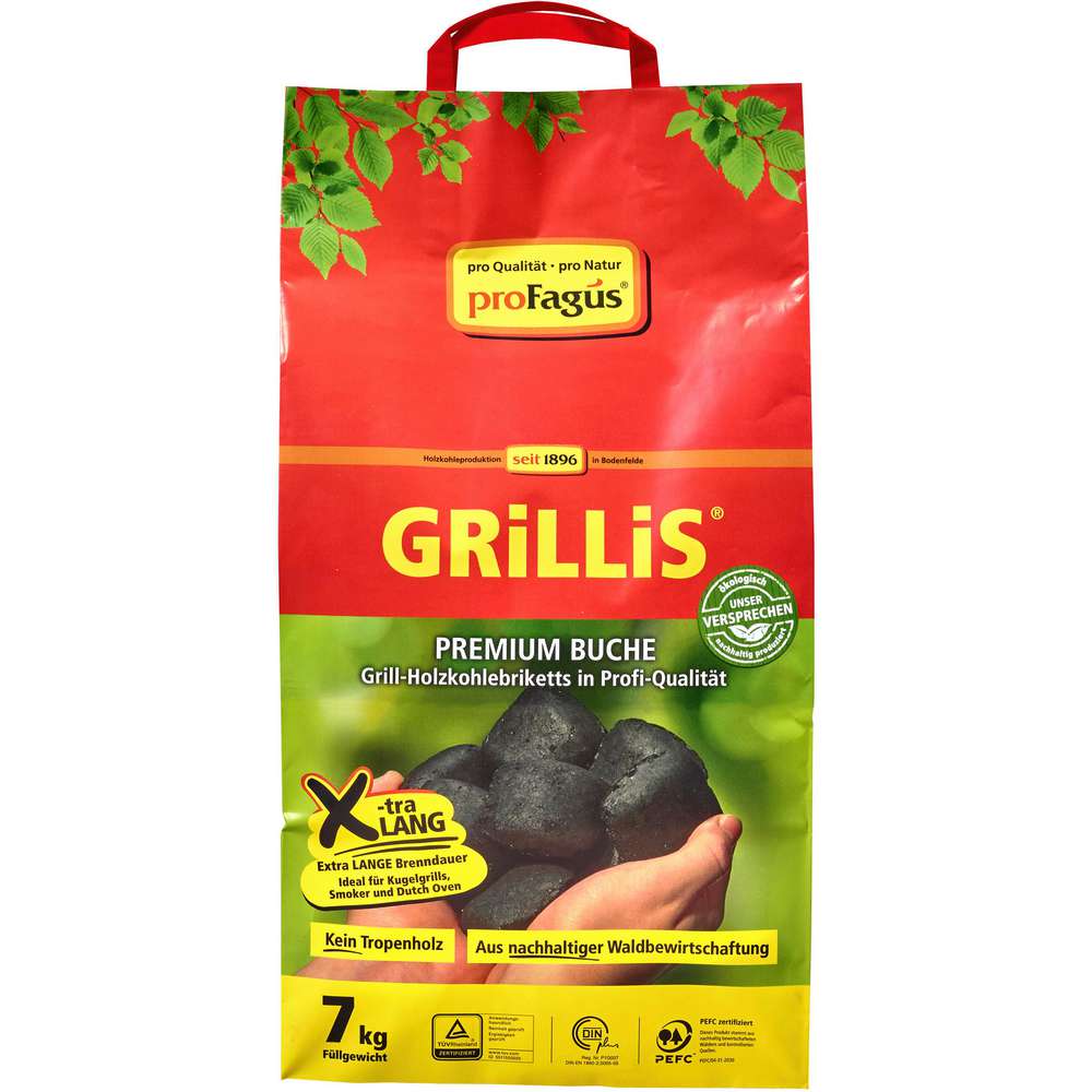 Produktabbildung proFagus Briketts Grillis 7kg