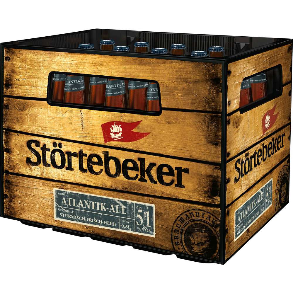 Produktabbildung Störtebeker Craft Beer Atlantik Ale, 5,1 % (20x 0,500 Liter)