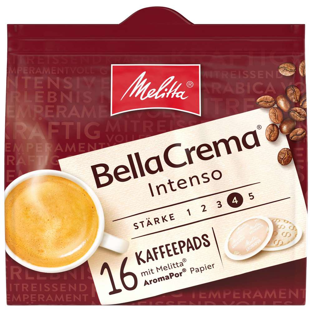 Produktabbildung Melitta Kaffeepads Bella Crema, Vollmundig & Intensiv