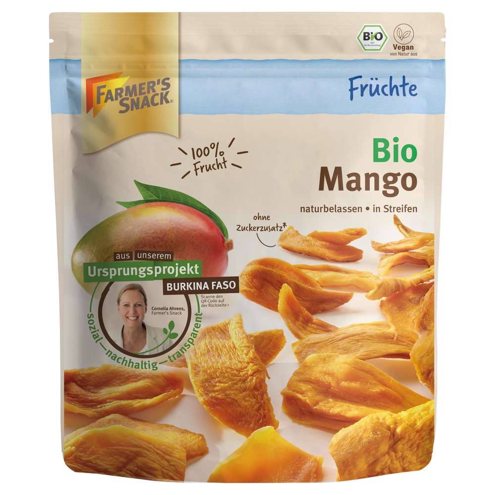 Produktabbildung Farmer's Snack Bio Mangostreifen