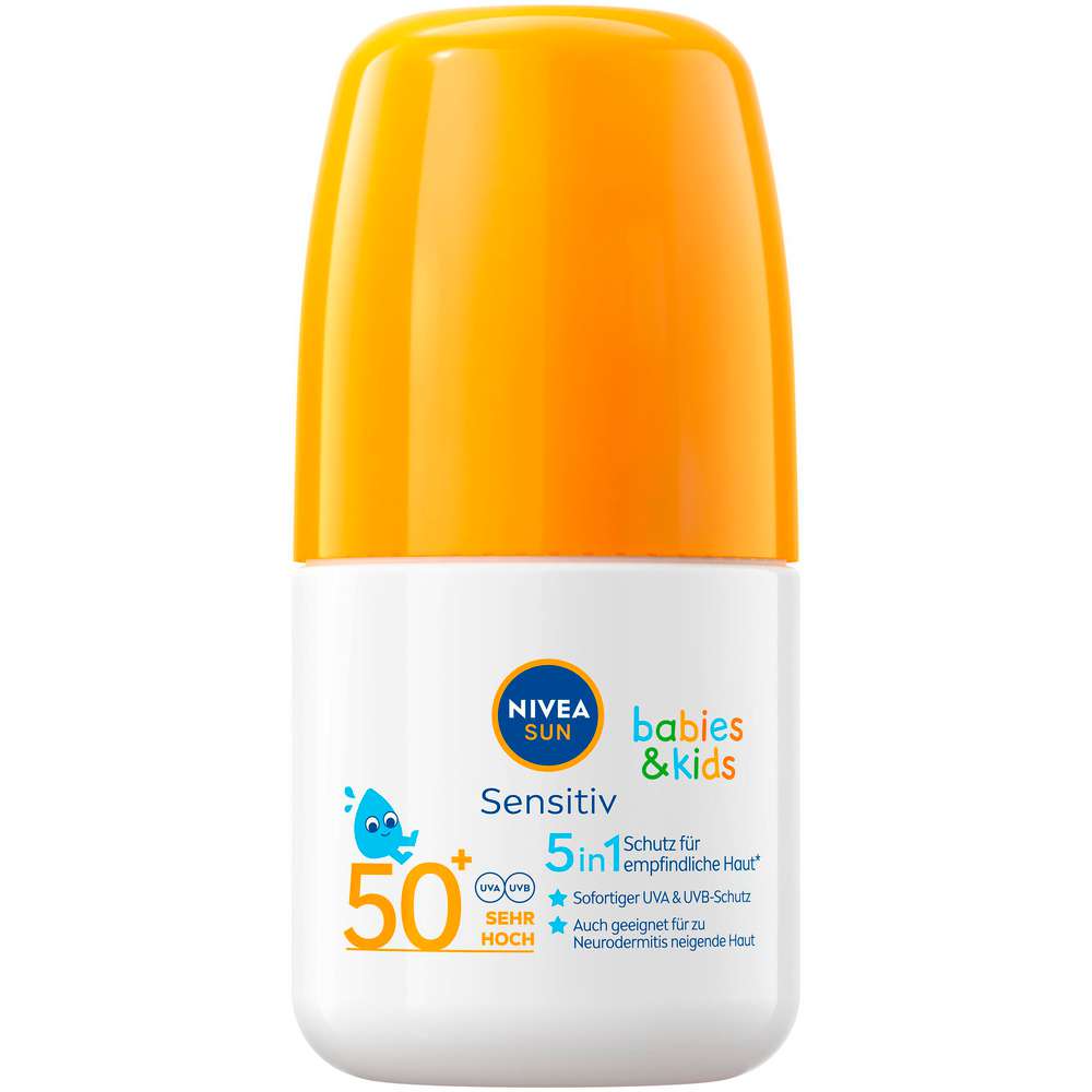 Produktabbildung Nivea Sonnenschutz Roll-On Kids Sensitiv, LSF 50+