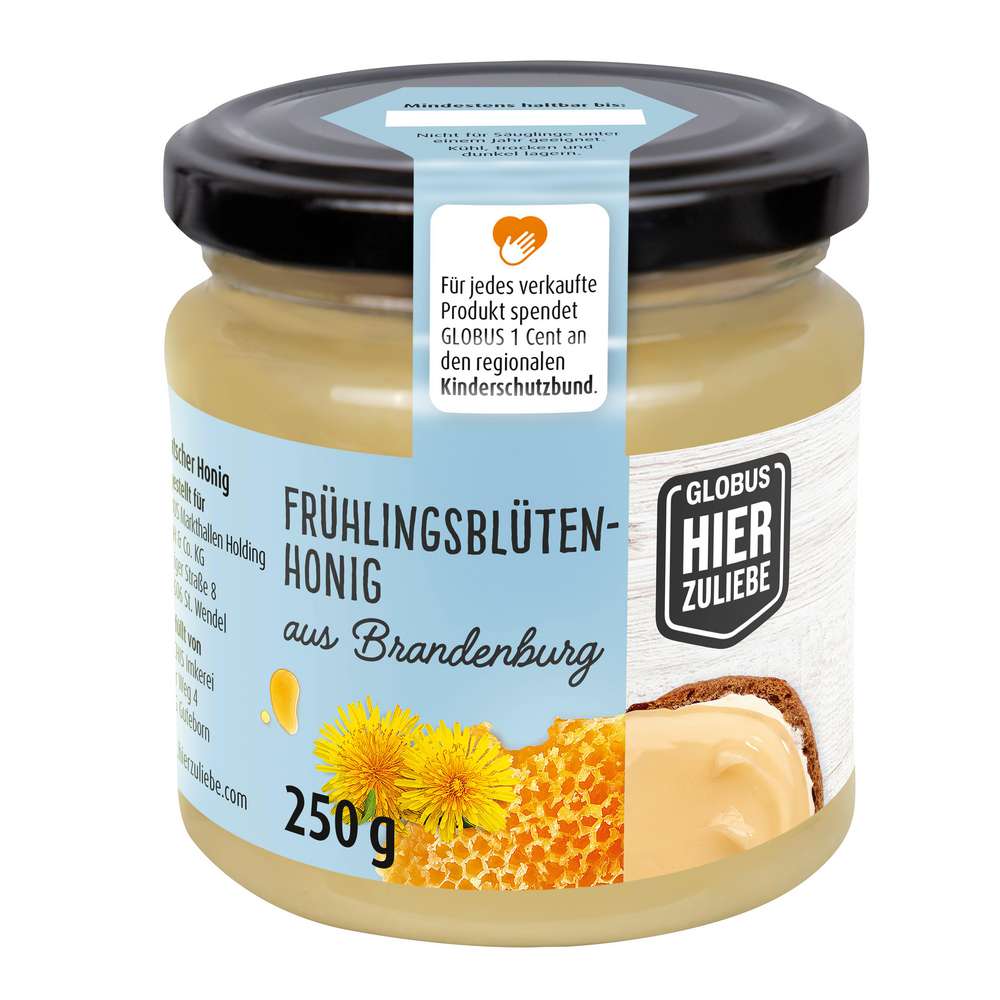 Produktabbildung GLOBUS HierZuliebe Frühlingsblüten Honig Brandenburg