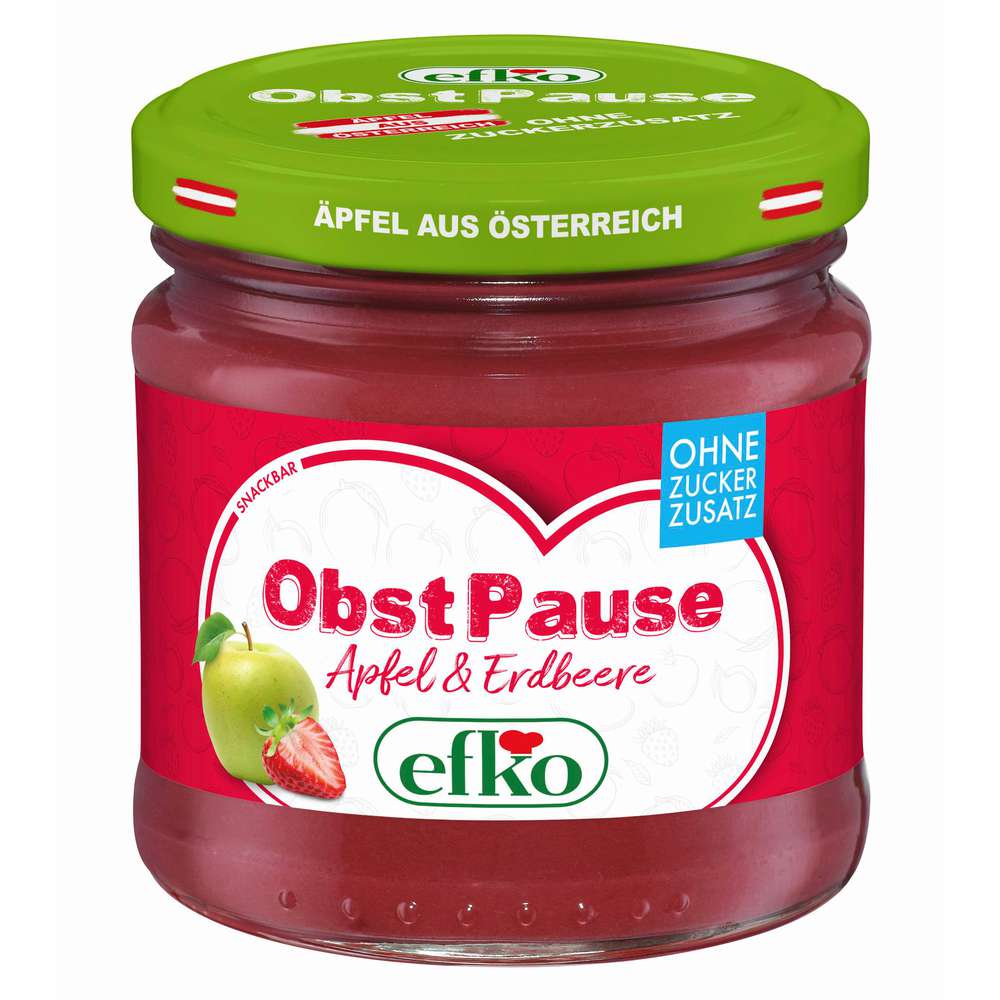 Produktabbildung efko Obstpause, Apfel/Erdbeere