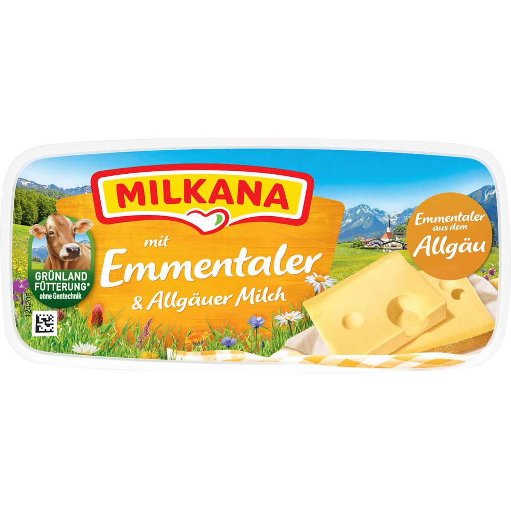 Produktabbildung Milkana Streichkäse Emmentaler