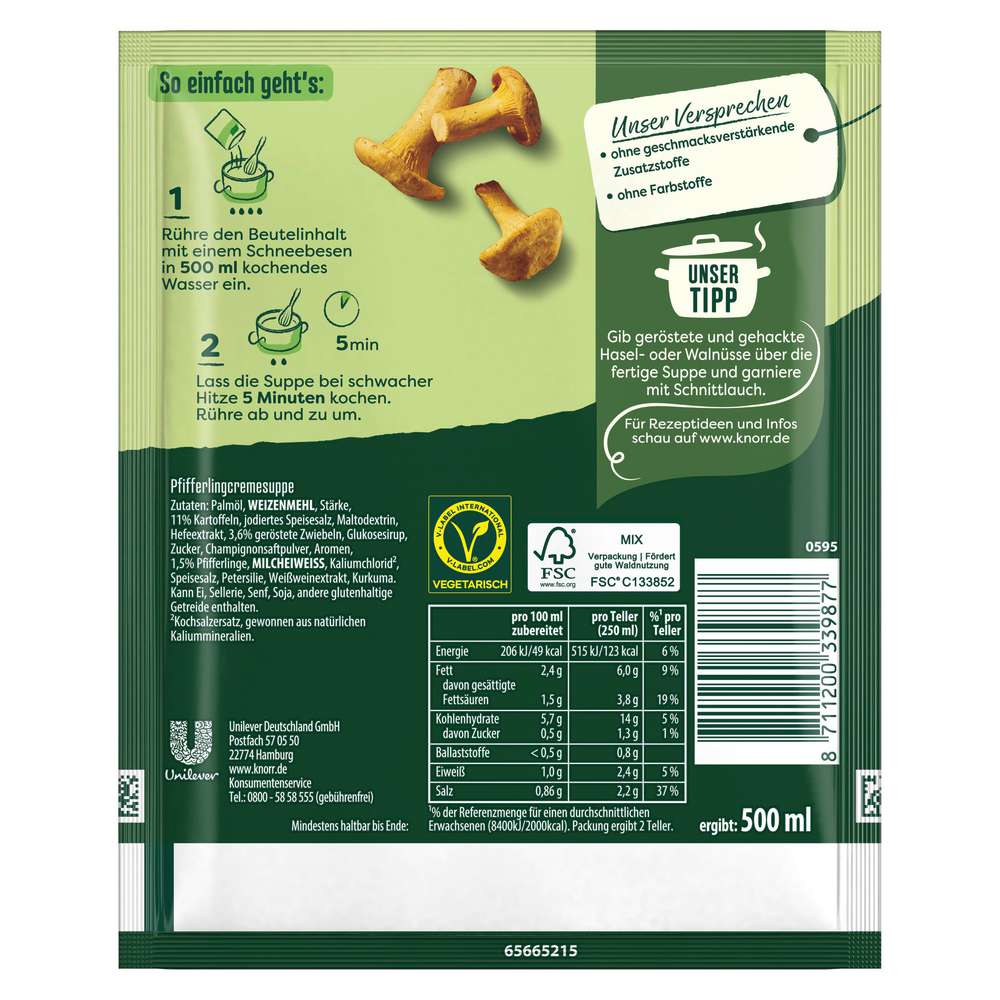 Produktabbildung Knorr Feinschmecker Suppe Pfifferling