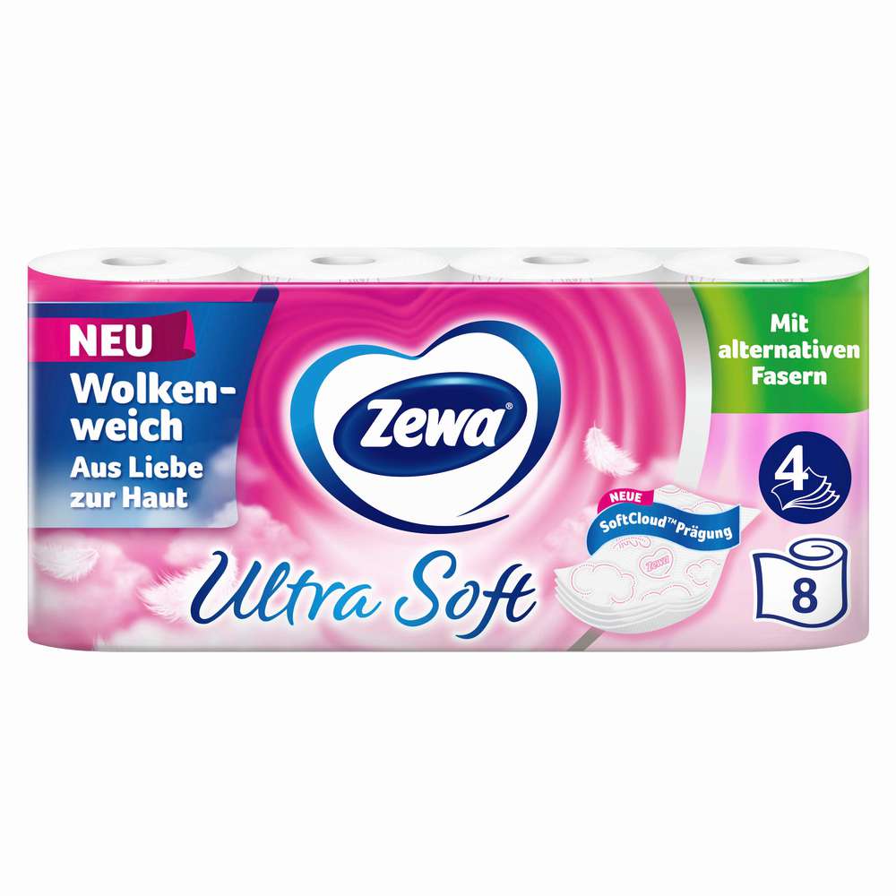 Produktabbildung Zewa Toilettenpapier 4 - lagig, Ultra Soft