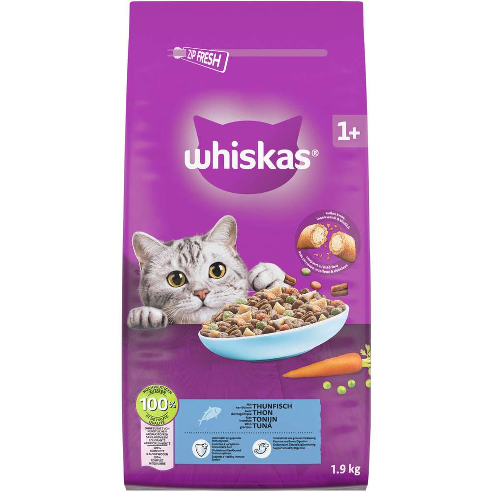Produktabbildung Whiskas Katzen-Trockenfutter, Thunfisch