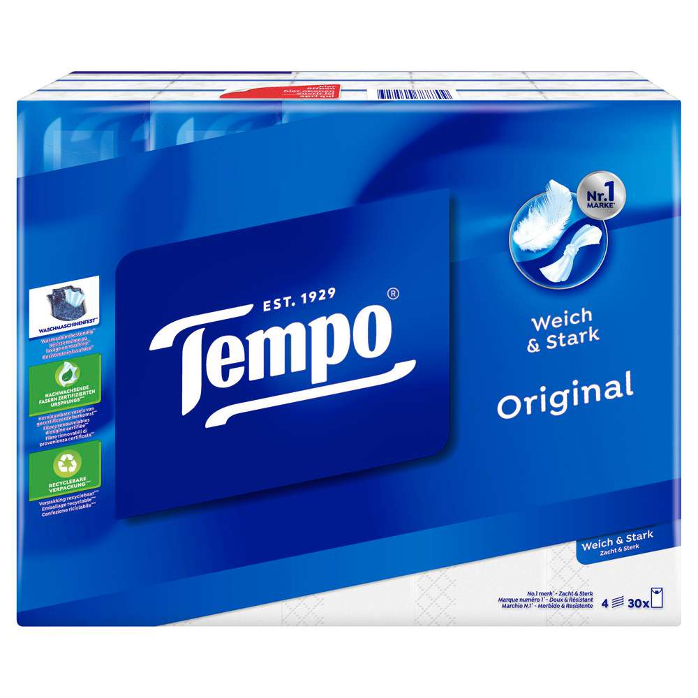 Produktabbildung Tempo Taschentücher, Classic