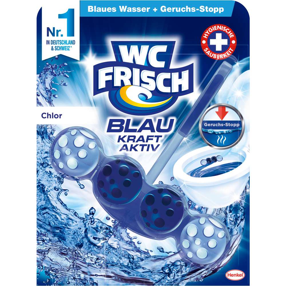 Produktabbildung WC Frisch WC Duftspüler Frisch Aktiv, Blauspüler Chlor