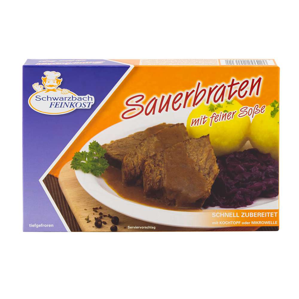 Produktabbildung Schwarzbach Feinkost Sauerbraten mit feiner Soße, tiefgekühlt