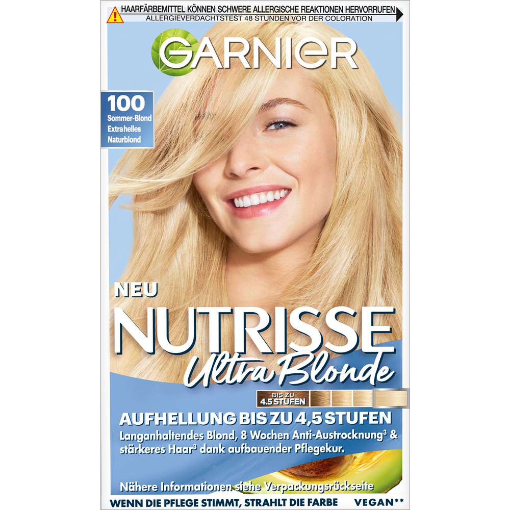 Produktabbildung Garnier Haarfarbe-Creme Nutrisse, 100 Sommerblond