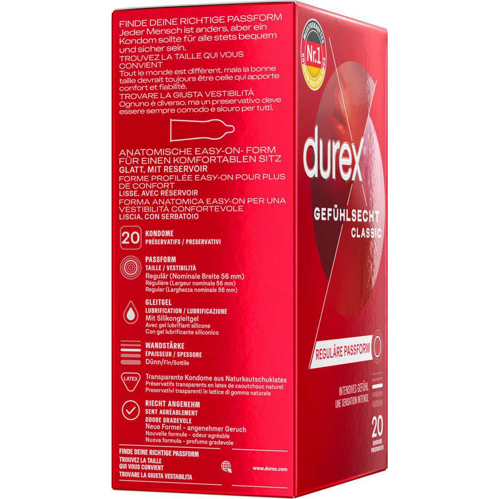 Produktabbildung Durex Kondome Gefühlsecht, Classic