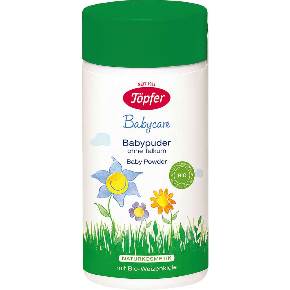 Produktabbildung Töpfer Babypflege Baby Puder, Bio-Weizenkleie