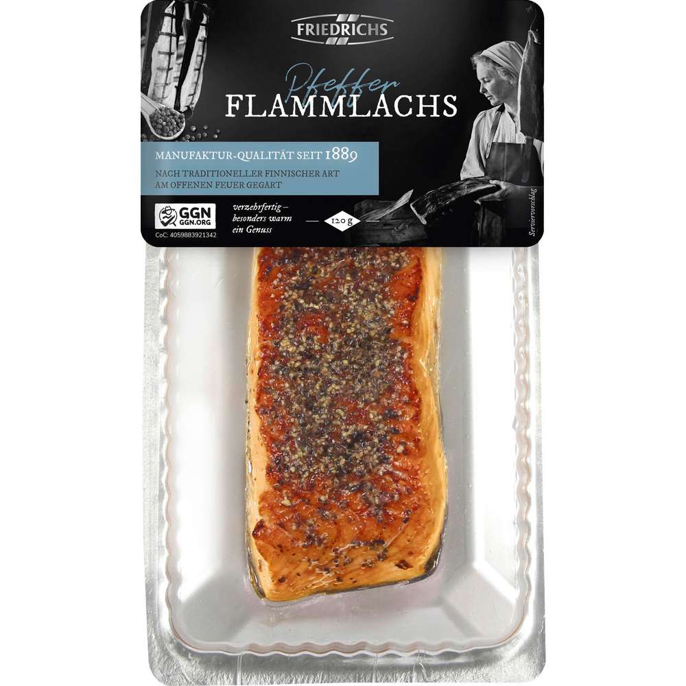 Produktabbildung Friedrichs Flammlachs mit Pfeffer