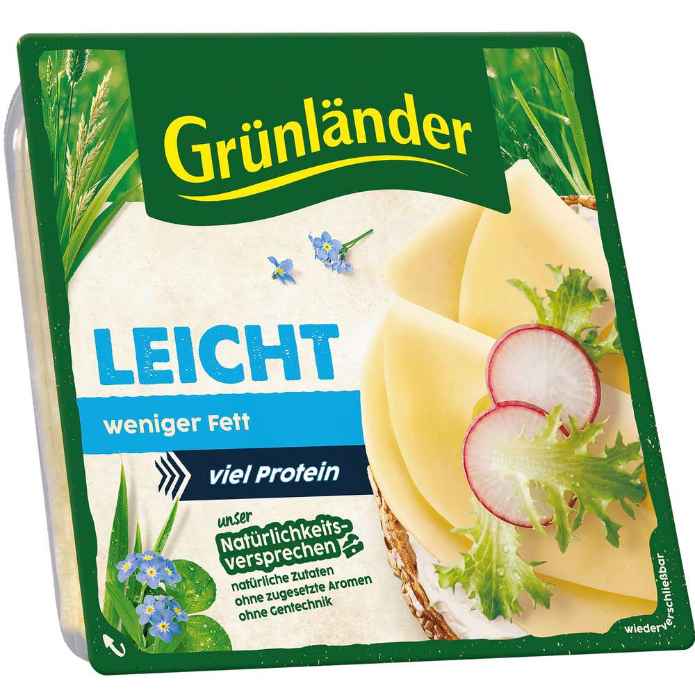 Produktabbildung Grünländer Käsescheiben leicht
