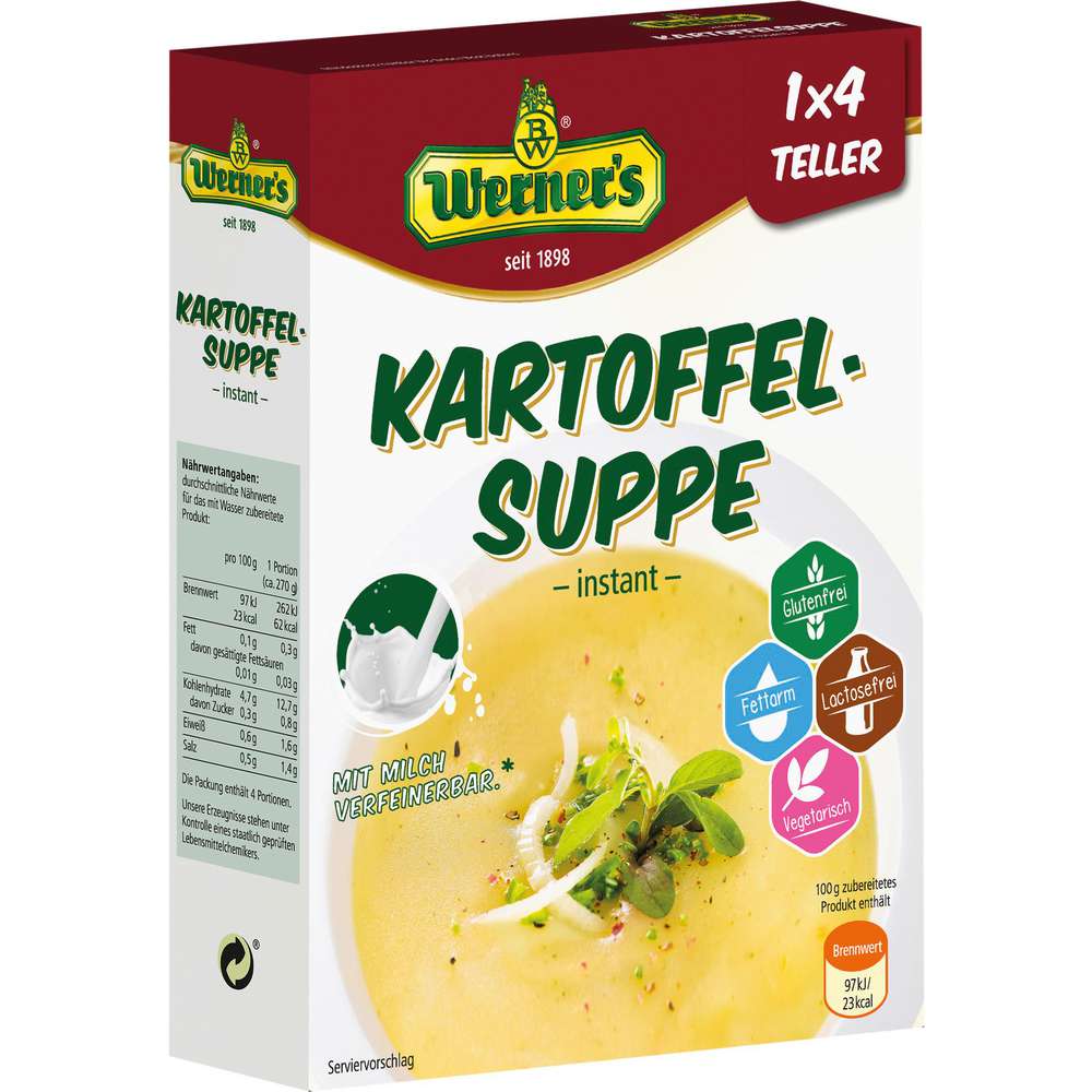 Produktabbildung Werner's Kartoffelsuppe Instant