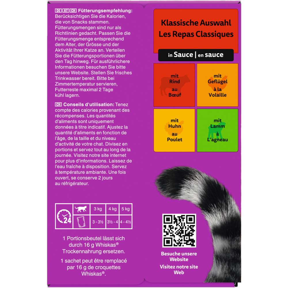 Produktabbildung Whiskas Katzen-Nassfutter, Klassische Auswahl