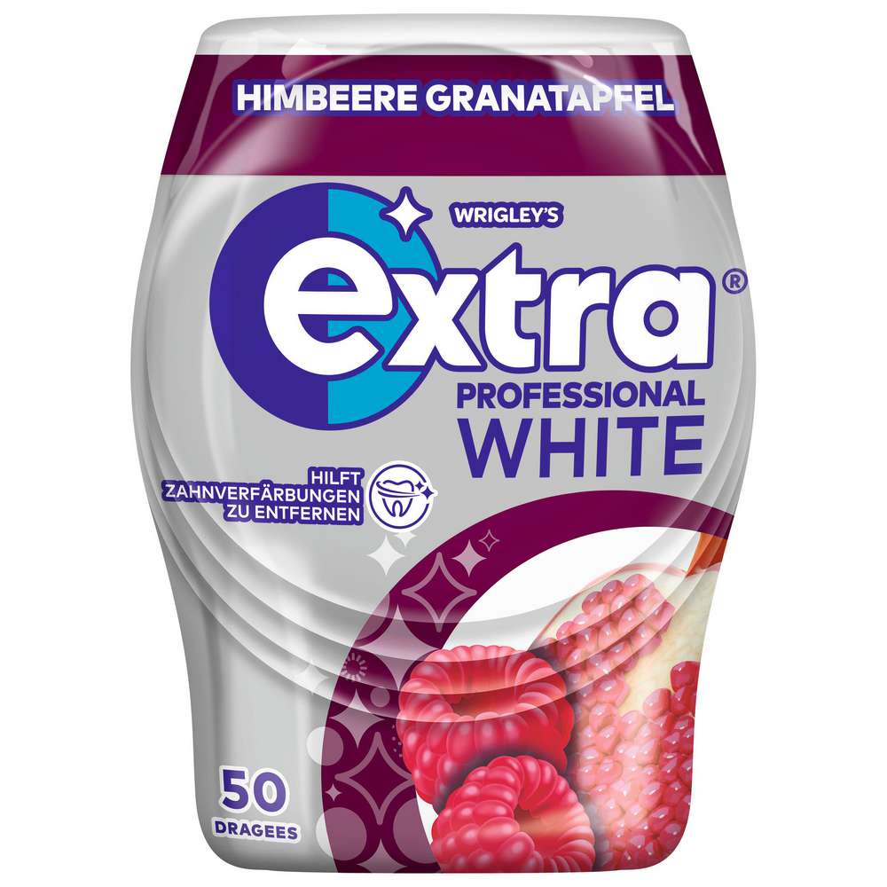 Produktabbildung Wrigley's Kaugummi Extra Professional, White Himbeer Granatap
