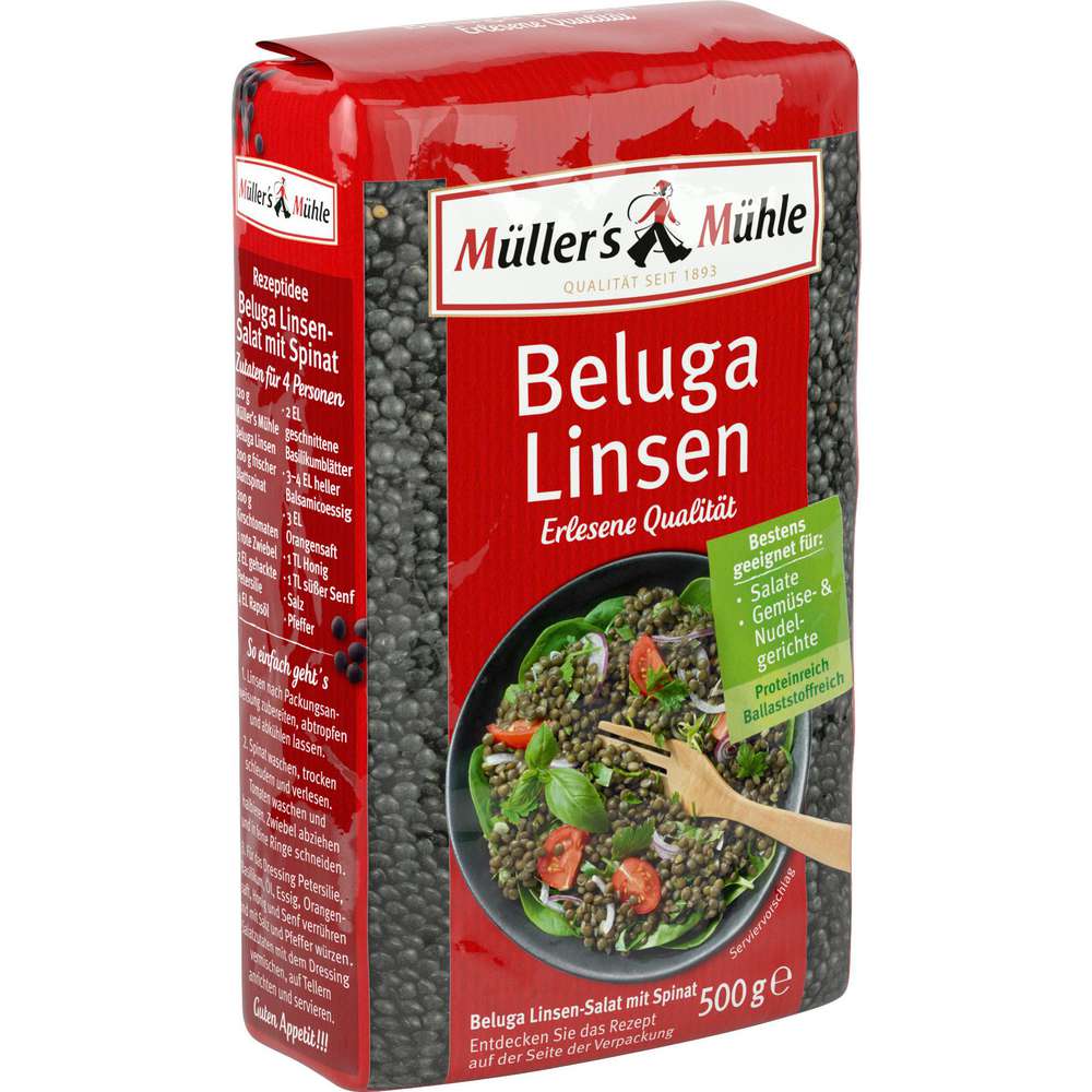 Produktabbildung Müller's Mühle Beluga Linsen