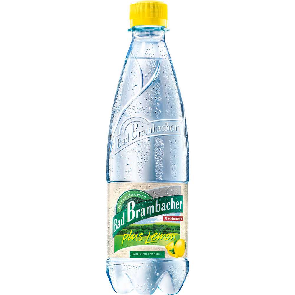 Produktabbildung Bad Brambacher Mineralwasser Lemon, mit Kohlensäure