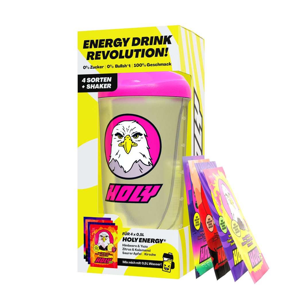 Produktabbildung HOLY Energy Starterset 4 Sorten + Shaker