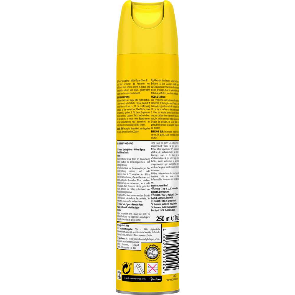 Produktabbildung Pronto Holz-Pflege Spray, Classic