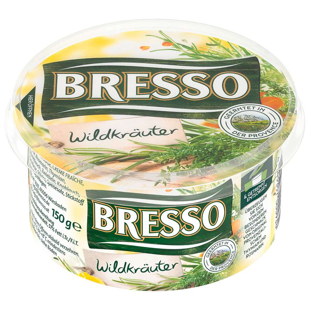 Produktabbildung Bresso Frischkäse, Wildkräuter