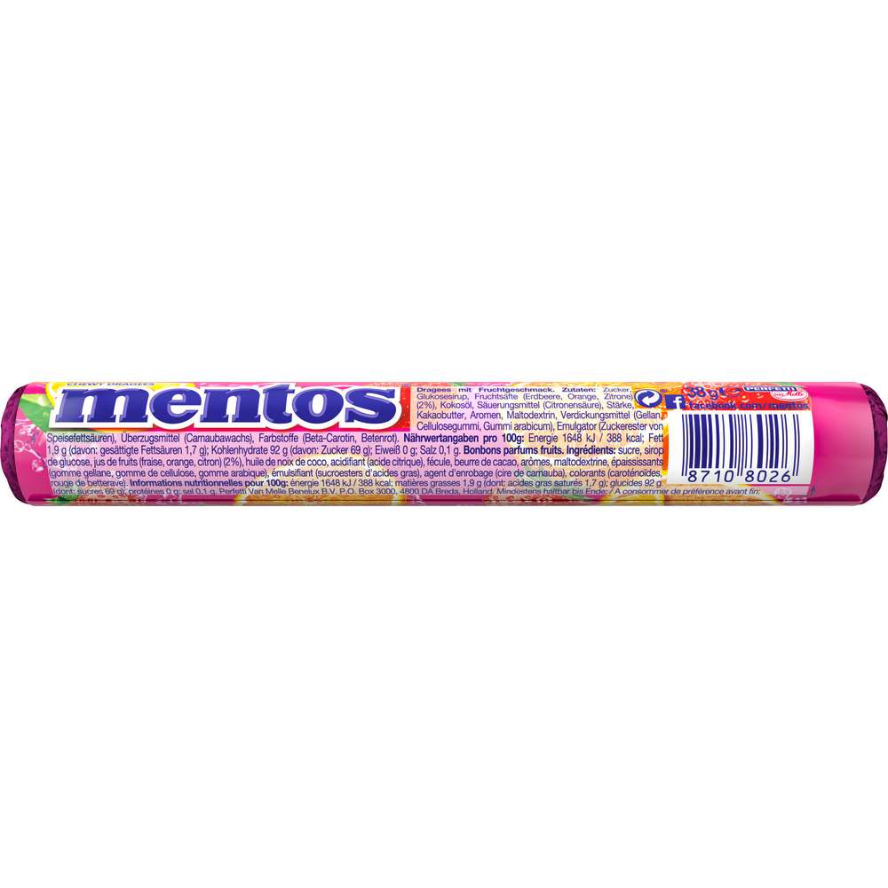 Produktabbildung Mentos Kaubonbons, Frucht