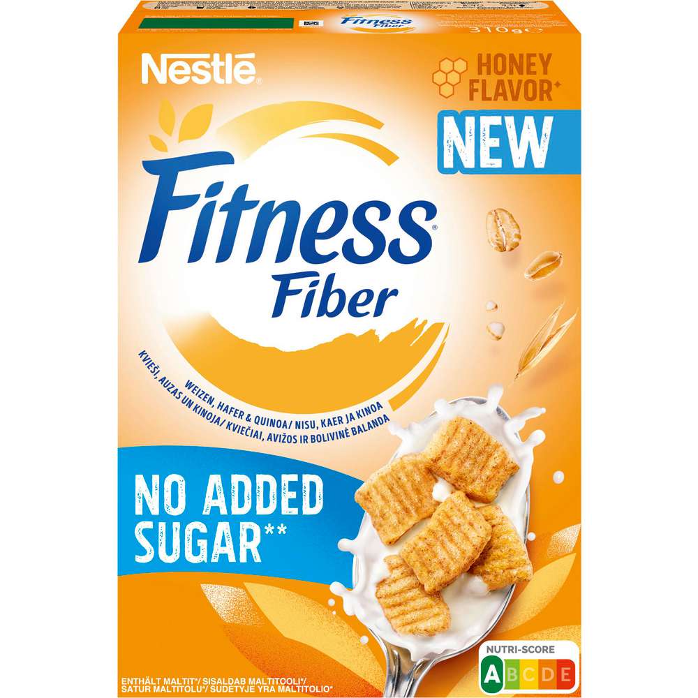 Produktabbildung Nestle Fitness Cerealien Fiber, Honey Flavour