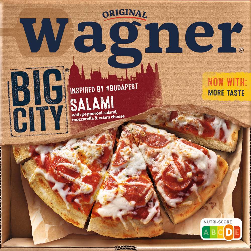 Produktabbildung Wagner Big City Pizza Budapest, Salami, tiefgekühlt