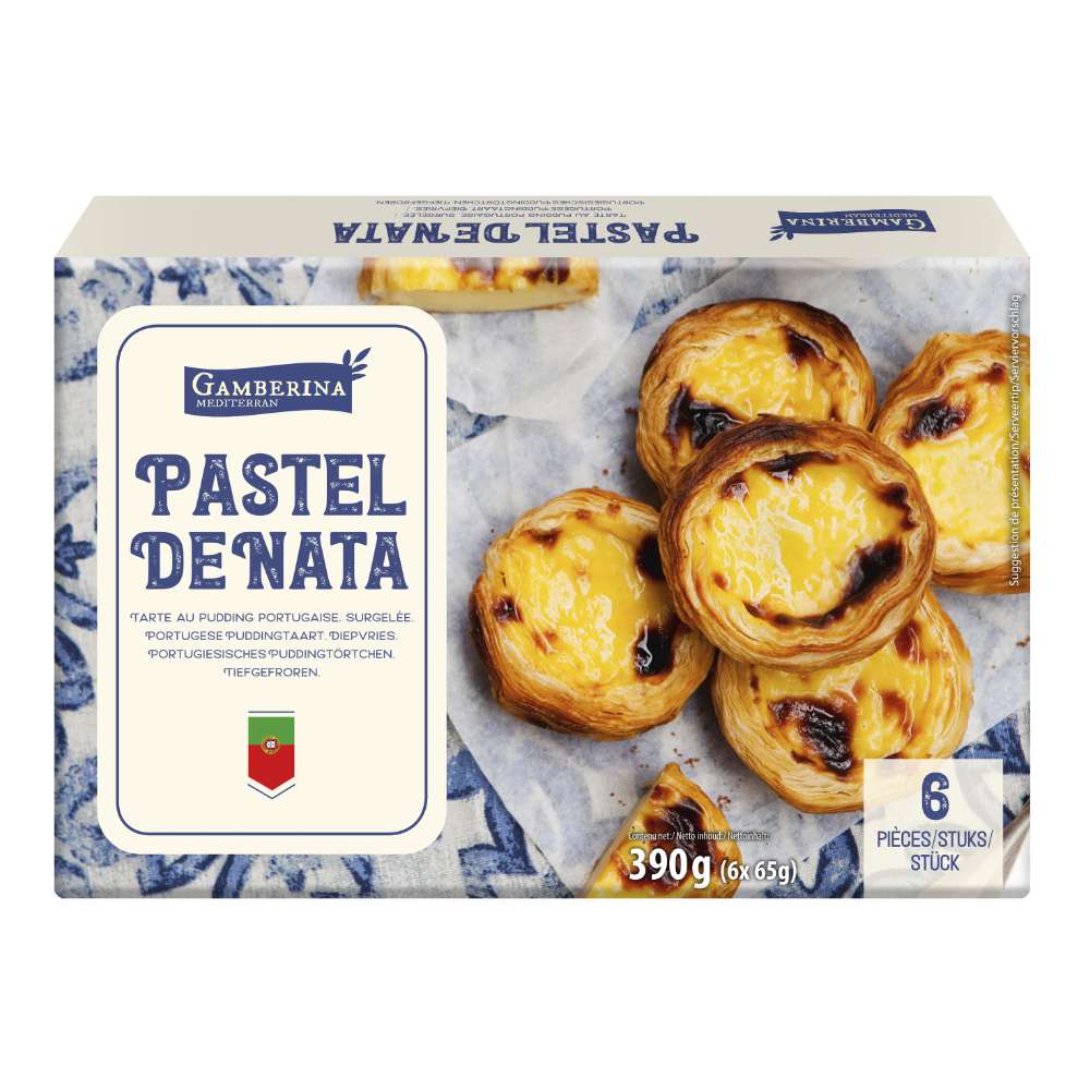 Produktabbildung Gamberina Pastel de Nata Klassik, tiefgekühlt