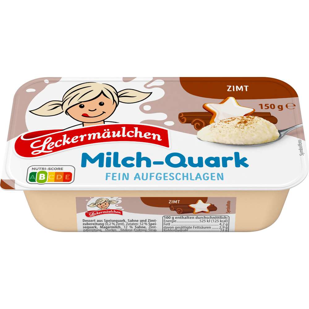 Produktabbildung Leckermäulchen Milch-Quark, Zimt