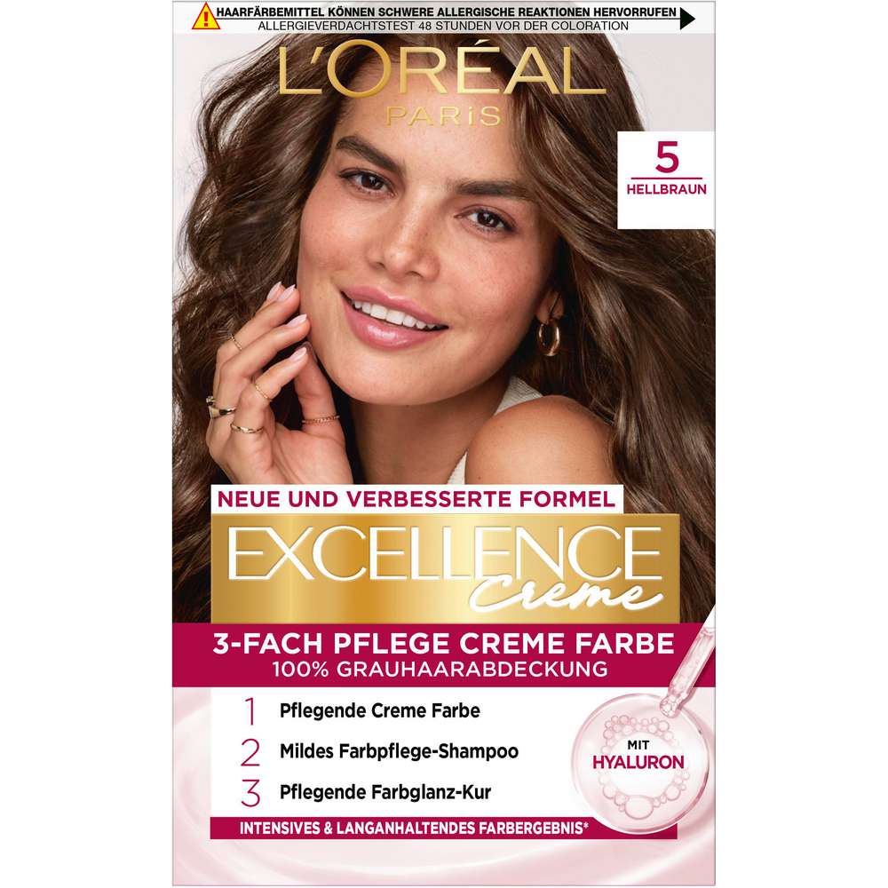 Produktabbildung L'Oreal Paris Haarfarbe Excellence, 5 Hellbraun