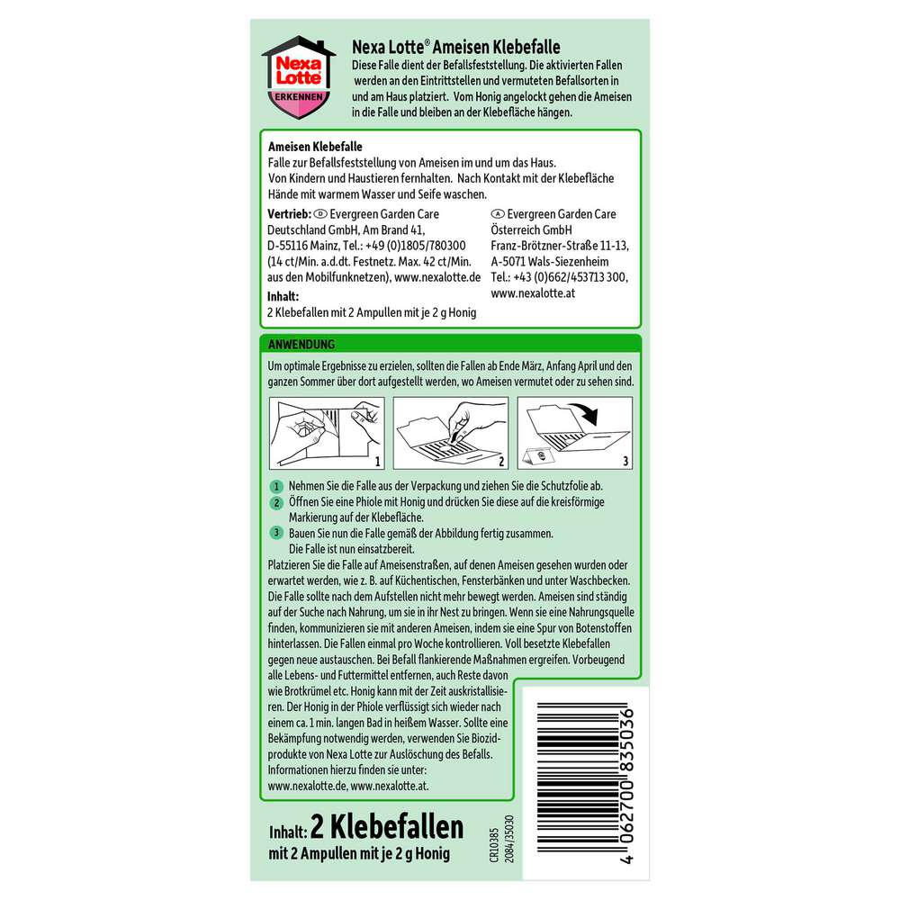 Produktabbildung Nexa Lotte Ameisenklebefalle 