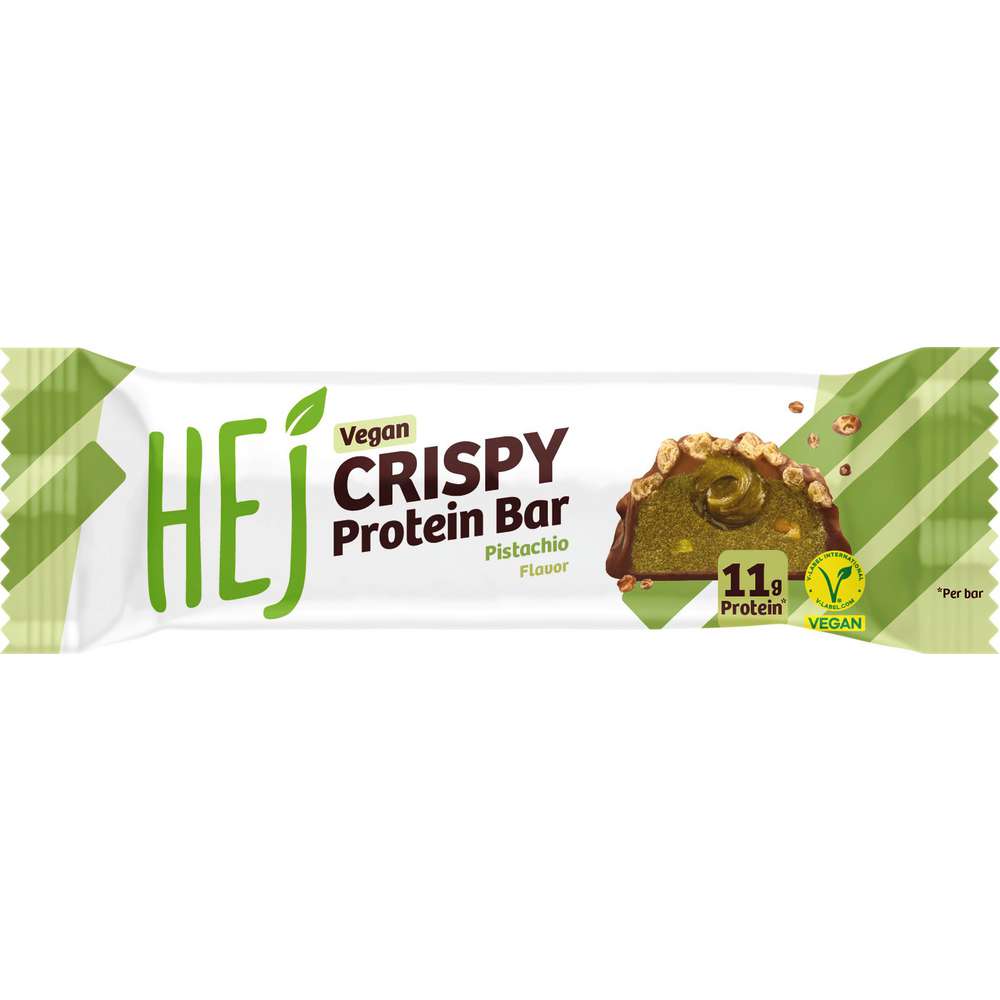 Produktabbildung hej Protein Bar Vegan Crispy Pistachio