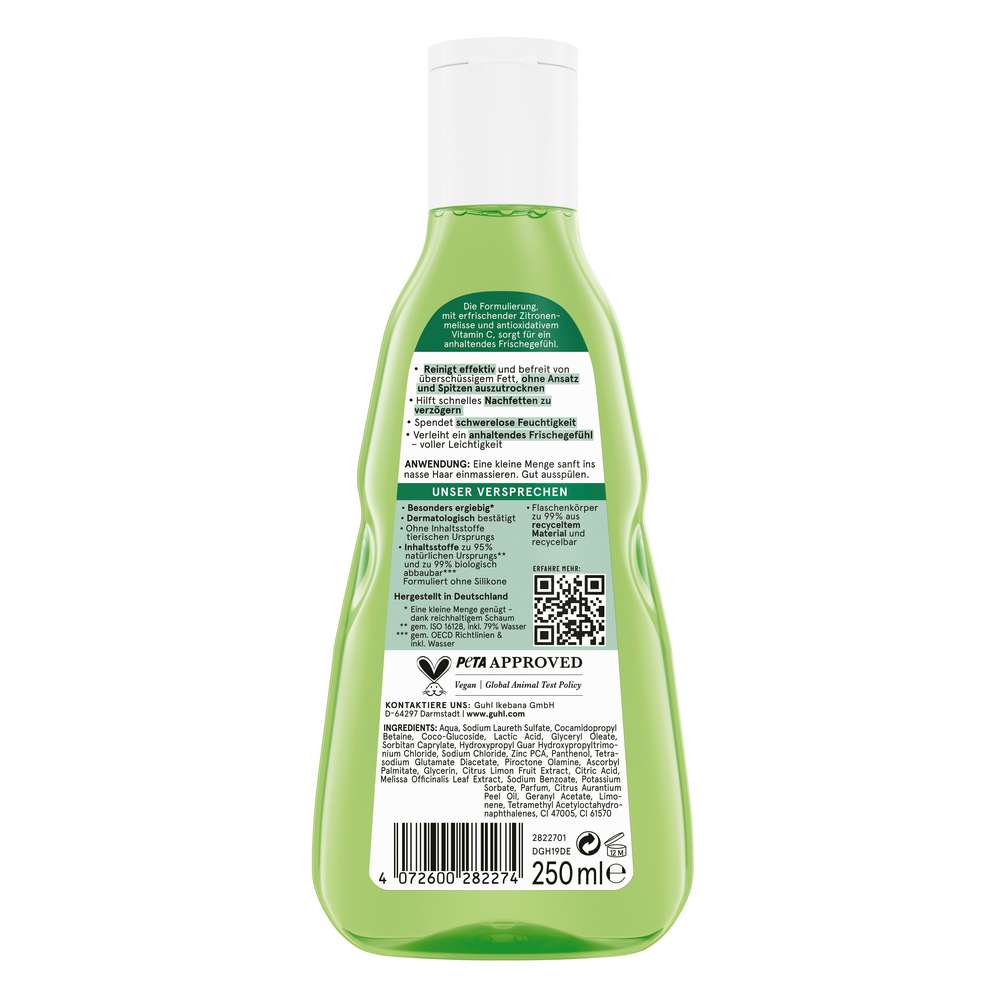 Produktabbildung Guhl Shampoo Anti-Fett, Yuzu Zitrus